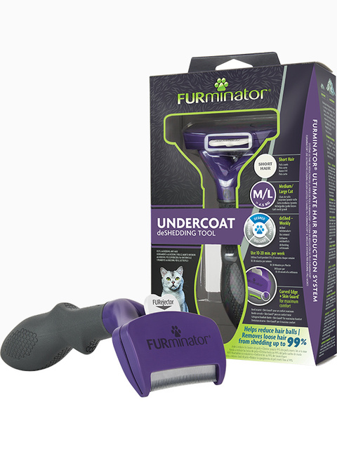 Фурминатор FURminator M/L для больших кошек c короткой шерстью