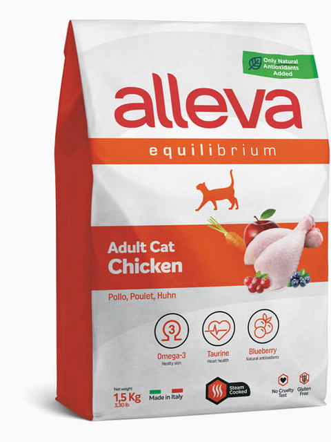 Корм Alleva Equilibrium Adult Cat Chicken для взрослых кошек курица, 400 г