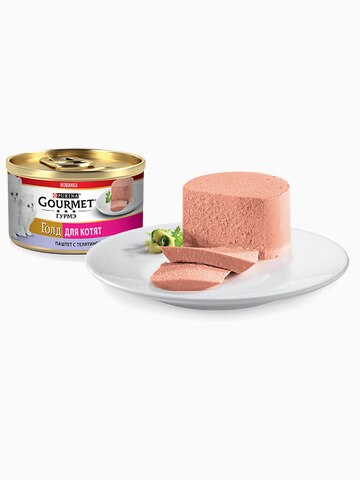 Консервы "Gourmet Gold" для котят паштет с телятиной, 85 г