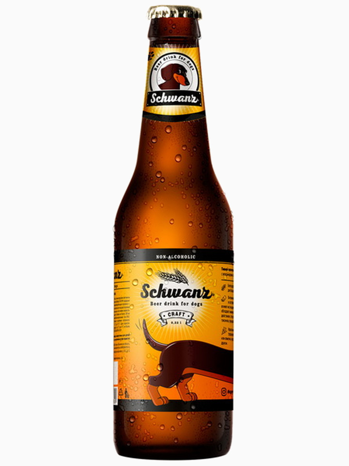 Лакомство для собак Пивной напиток "Schwanz" 0.33л