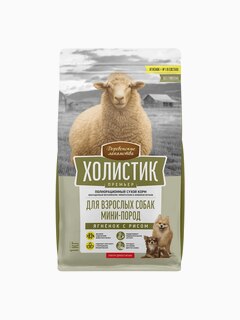 Корм Деревенские лакомства Холистик Премьер для собак малых пород, ягненок с рисом, 1 кг