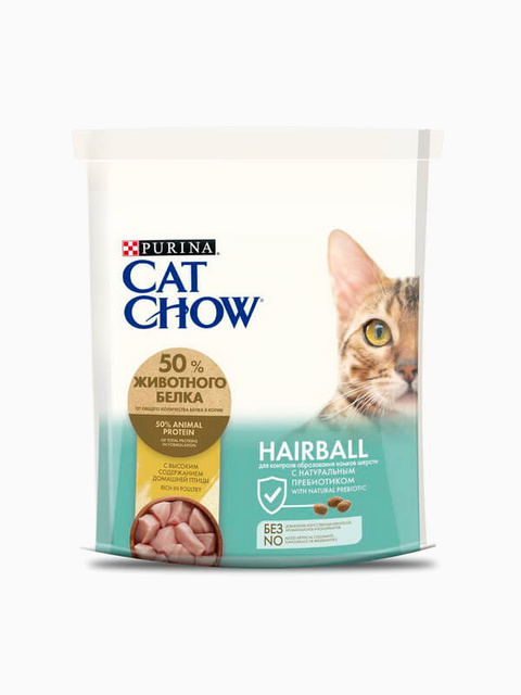 Корм Cat Chow Hairball Control для кошек для выведения шерсти, 400 г