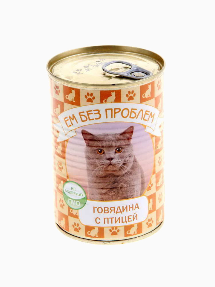 Ем без проблем говядина с птицей, 410г