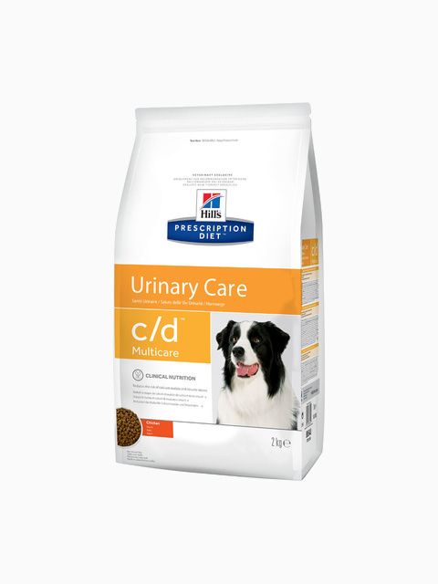 Корм Hill's Prescription Diet c/d Urinary Care для собак диета для поддержания здоровья мочевыводящих путей курица, 2 кг
