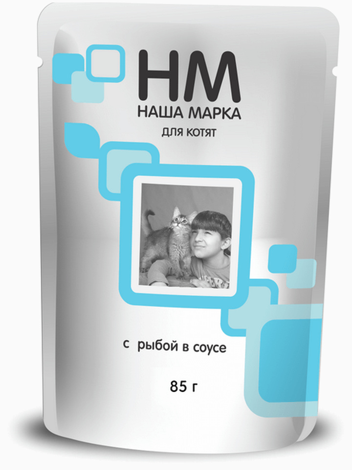 Корм Наша Марка для котят с рыбой, 85 г