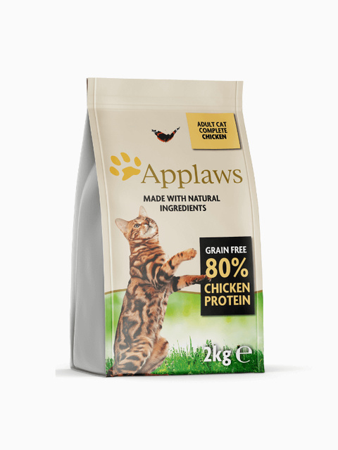 Корм Applaws Grain Free Adult Complete Chicken для кошек, беззерновой, с курицей, 2 кг