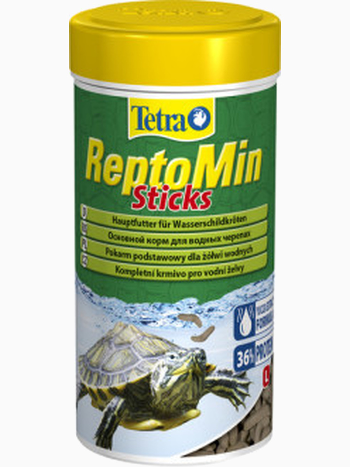Корм Tetra ReptoMin корм в виде палочек для водных черепах, 250 мл