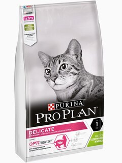 Корм PRO PLAN Delicate OPTI DIGEST для кошек с чувствительным пищеварением с ягненком, 1.5 кг