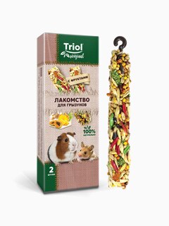 Лакомство Triol Original для грызунов с фруктами (уп.2шт.), 50г
