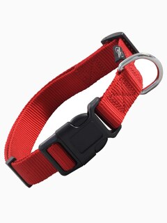 Ошейник нейлоновый для собак "Стандарт" L, красный, 25*450-680мм