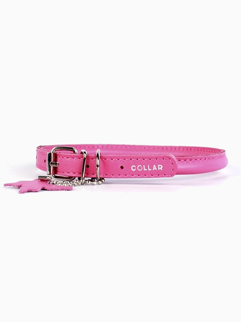 Ошейник для собак Collar "Glamour", круглый (цвет: розовый), 8 мм х 25-33 см