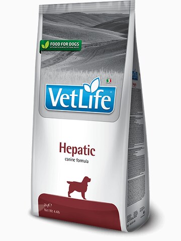 Корм Farmina Vet Life Hepatic для собак при заболеваниях печени, 2 кг