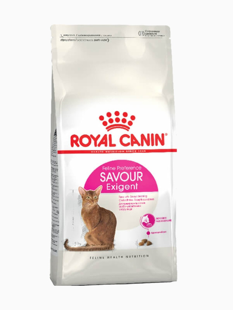 Корм Royal Canin Savour Exigent для требовательных к вкусу корма, 2 кг