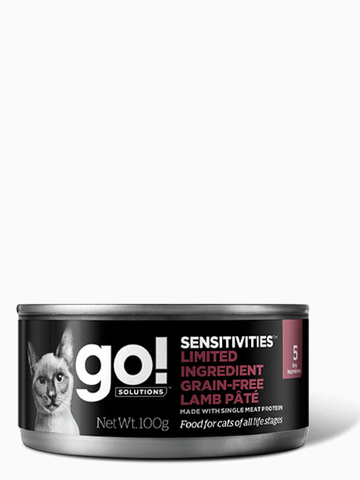 Корм Go! Sensitivities Limited Ingredient Grain Free Lamb Pate для кошек с чувствительным пищеварением, беззерновой, с ягненком, 100 г