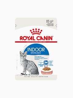 Корм Royal Canin Indoor Sterilized (в соусе) для домашних стерилизованных кошек 1-7 лет, 85 г