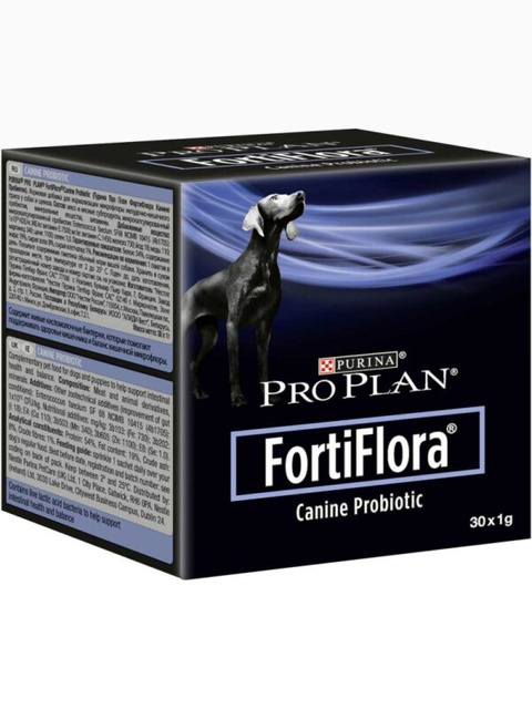 Пробиотик для собак Purina PRO PLAN FortiFlora для микрофлоры кишечника, 30 пакетиков по 1 г (цена за 1шт)