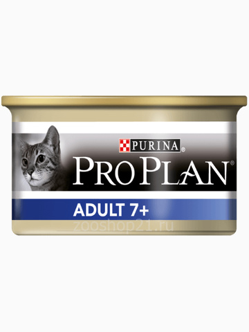 Корм Pro Plan Adult 7+ для кошек старше 7 лет с тунцом, 85 г