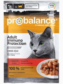 Корм ProBalance для кошек с говядиной, 85 г