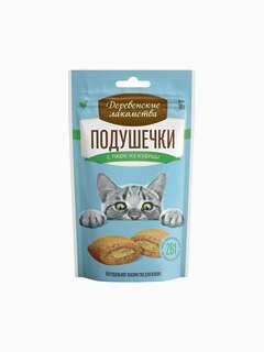 Деревенские лакомства "Подушечки с пюре из курицы", 30 г