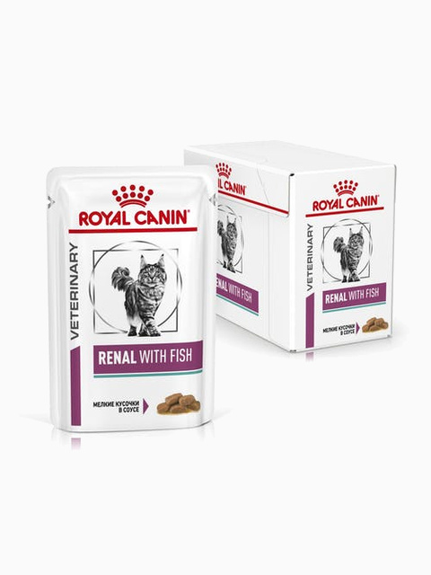 Корм Royal Canin Renal Tuna (в соусе) для кошек при лечении почек, c тунцом 85 г