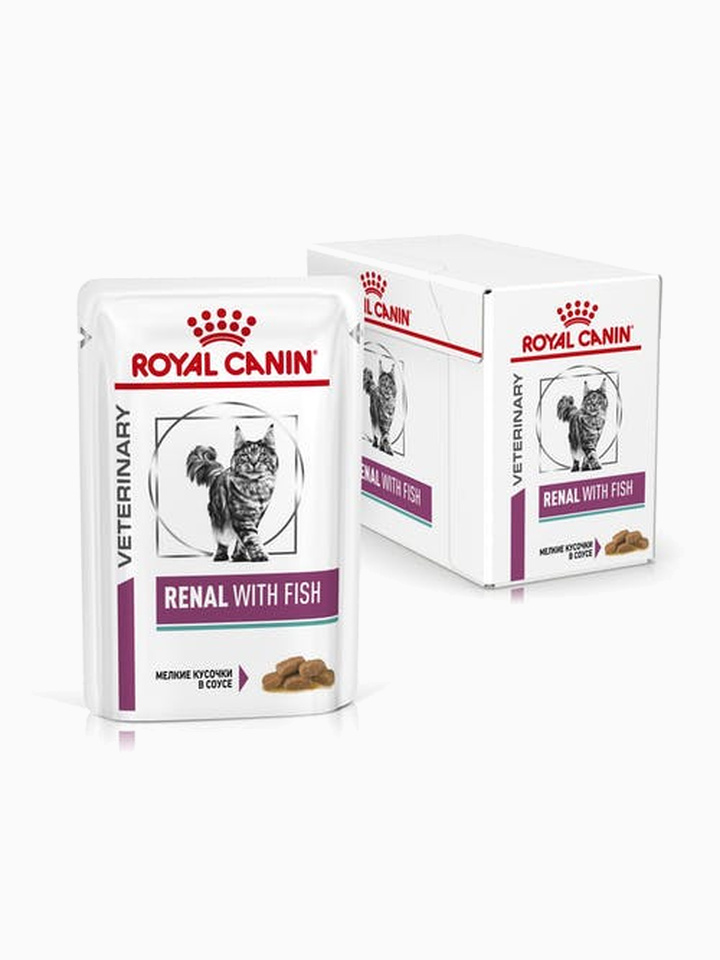 Корм Royal Canin Renal Tuna (в соусе) для кошек при лечении почек, c тунцом 85 г