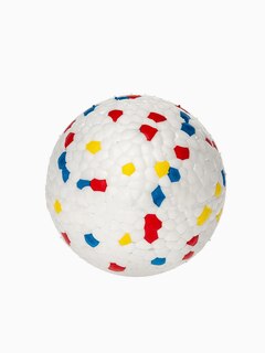 Игрушка для собак Мячик прочный, d 6,5 см, цвет белый
