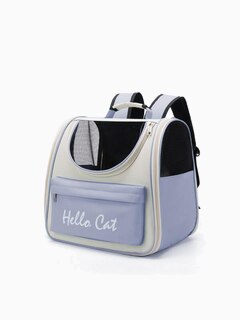 Рюкзак для переноски животных "Hello Cat", 37 см х 25 см х 34 см, цвет небесно-голубой