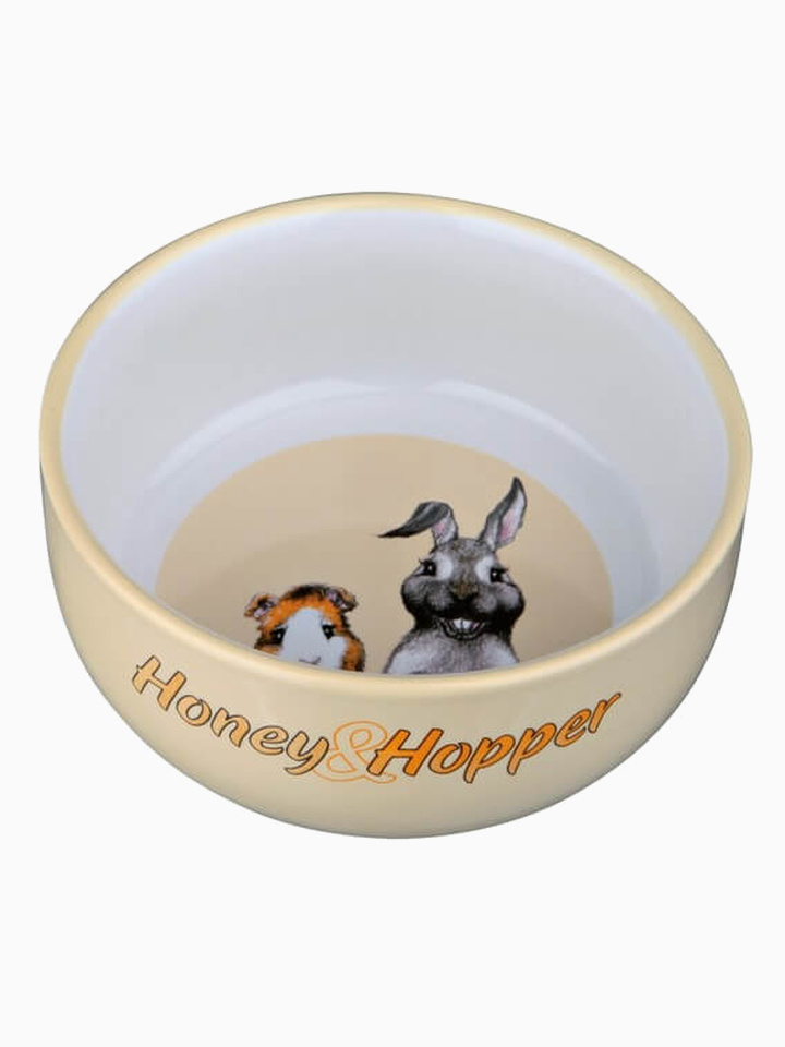 Trixie Миска керамическая с рисунком "Honey & Hopper" 250 мл/ф 11 см