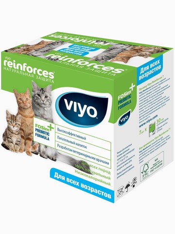 Пребиотик VIYO Reinforces CAT для улучшения микрофлоры кишечника и пищеварения КОШЕК всех возрастов по 30 мл, цена за 1 шт