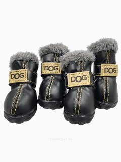 Обувь зимняя для собак "Dog", размер 3 (5х4 см), цвет в ассортименте
