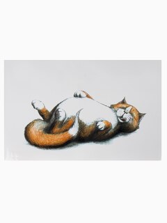 Коврик под миску "Thick cat", 44*28 см