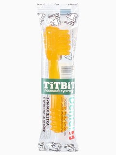 Titibit ДЕНТАЛ+ Зубная щетка с мясом индейки для собак маленьких пород, 13 г