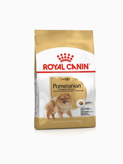 Корм Royal Canin Pomeranian Adult для Померанского Шпица старше 8 мес., 500 г