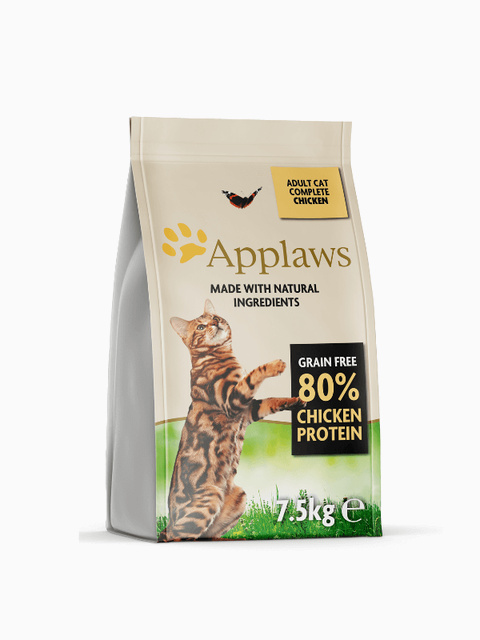 Корм Applaws Grain Free Adult Complete Chicken для кошек, беззерновой, с курицей, 7.5 кг