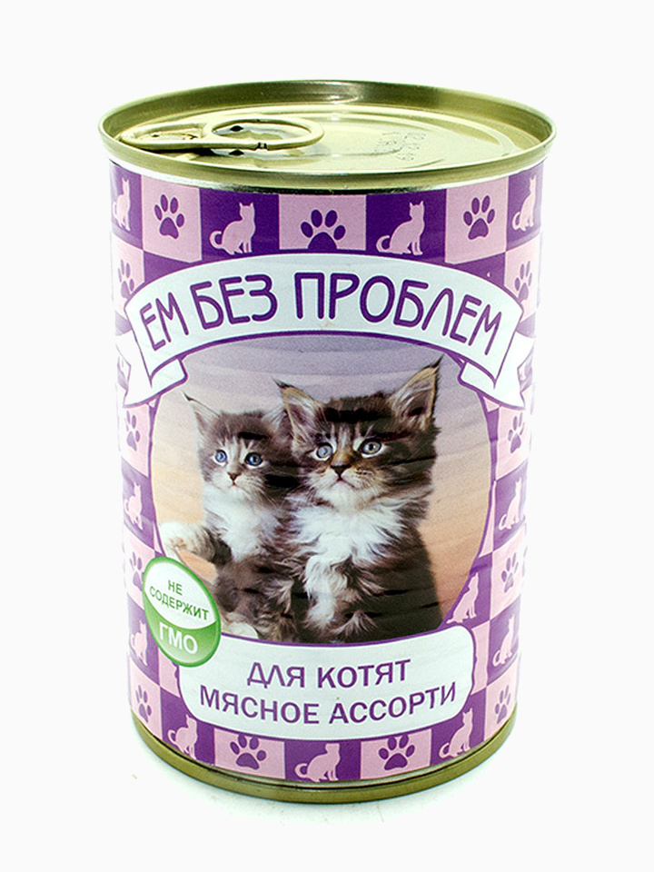 Ем без проблем мясное ассорти для котят, 410г