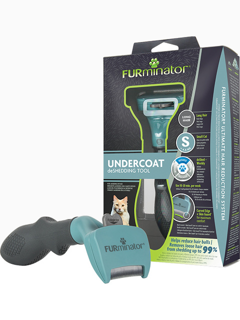 Фурминатор FURminator S для маленьких кошек c длинной шерстью