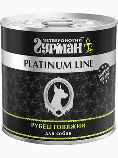 Четвероногий гурман Platinum line рубец говяжий в желе для собак, 240 г