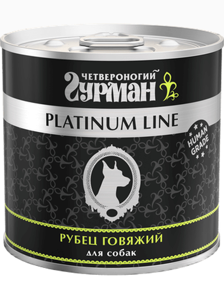 Четвероногий гурман Platinum line рубец говяжий в желе для собак, 240 г