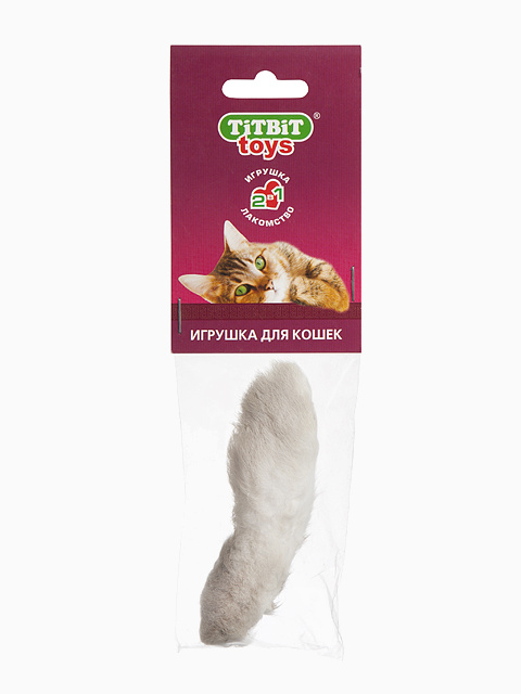 Titbit Лапка пушистая (игрушка для кошек)-мягкая упаковка