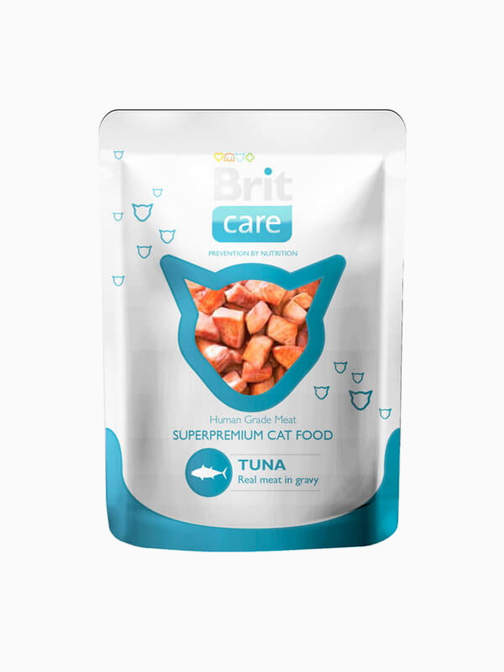 Корм влажный Brit Care беззерновой для кошек с тунцом, 80 г