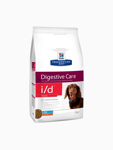 Корм Hill's Prescription Diet i/d Stress Mini Digestive Care для собак мелких пород для здоровья ЖКТ и при стрессе с курицей, 1.5 кг