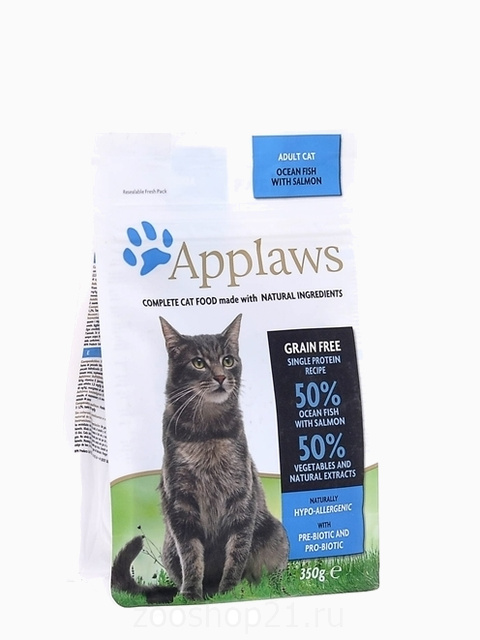 Корм Applaws беззерновой для кошек с океанической рыбой, 6 кг