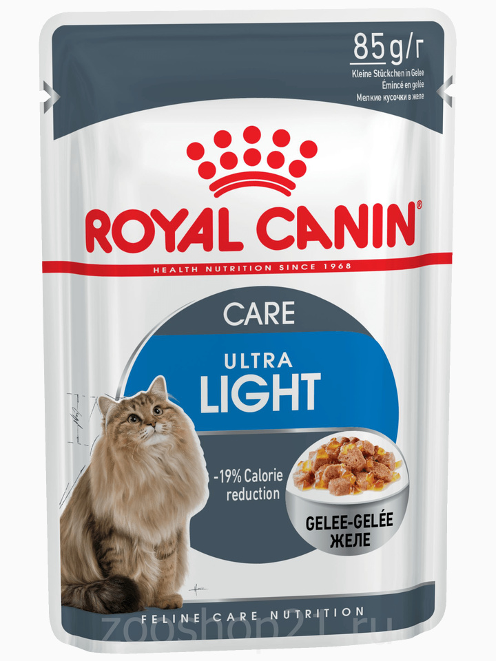 Корм Royal Canin Ultra Light (в желе) при избыточном весе, 85 г