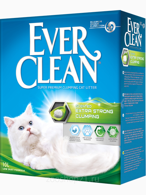 Ever Clean Комкующийся наполнитель с ароматом Extra Strong Clumping Scented, 10 л