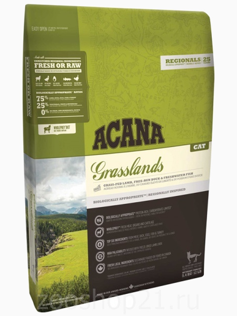 Корм для кошек Acana GRASSLANDS, 5.4 кг