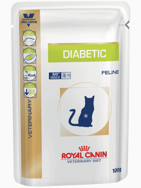 Корм Royal Canin Diabetic (в желе) для кошек при диабете, 100 г