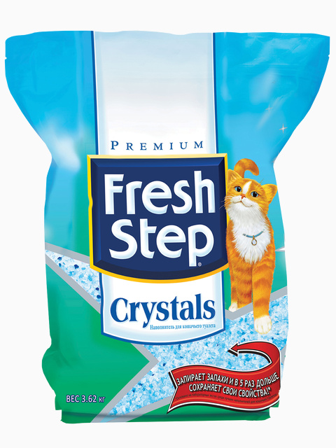 Fresh Step Силикагелевый наполнитель (crystals) , 3.62 кг