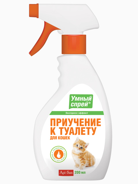Умный Спрей Приучение к туалету для кошек, 200 мл
