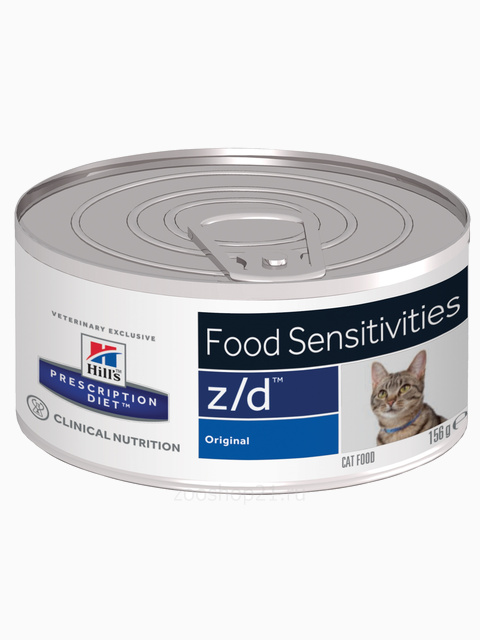 Корм Hill's Prescription Diet z/d Food Sensitivities консервы для кошек диета для поддержания здоровья кожи и при пищевой аллергии, 156 г