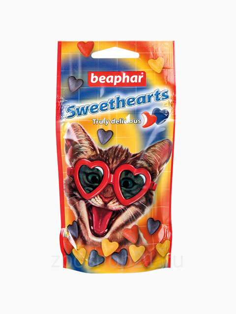 Beaphar Лакомство для кошек в форме сердечек (Sweet Hearts Trully delicious), 150 шт